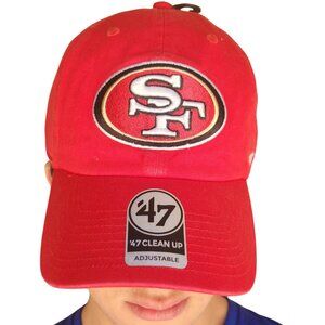 New with Tags San Francisco 49ers '47 Brand Clean Up Adjustable Hat Cap Licensed